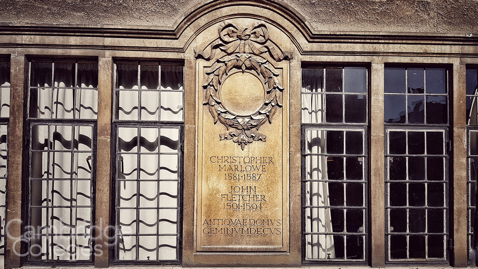 A plaque in Corpus Old Court commemorates both Christopher Marlowe and John Fletcher