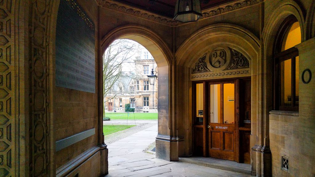 The Gate of Humility and Porters lodge and Gonville and Caius college