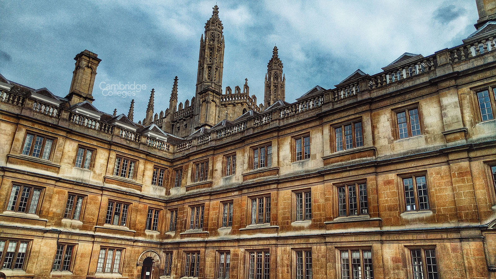 Clare college with King's chapel in the background