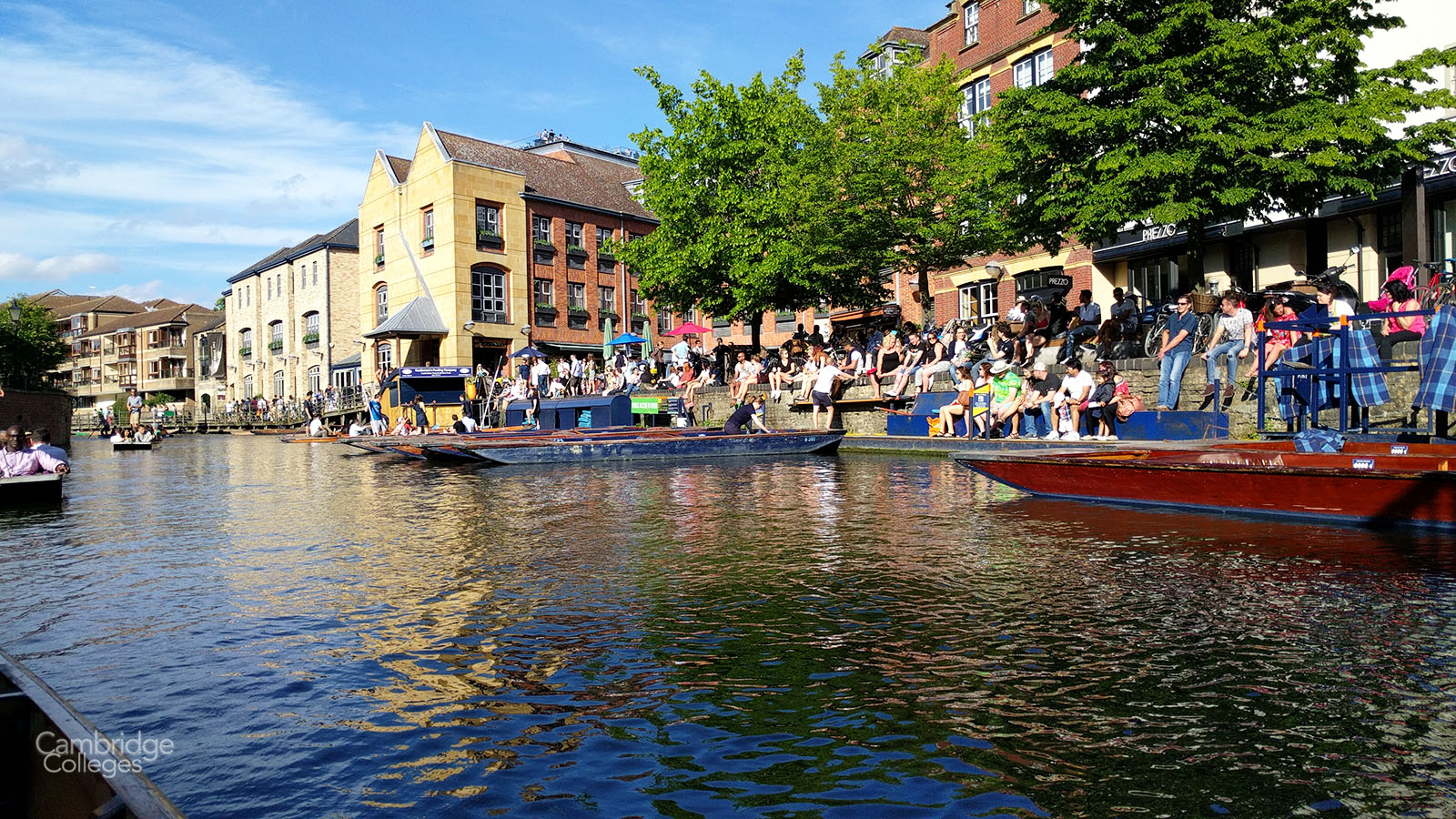 Quayside, Cambridge in the summer months