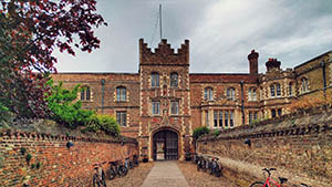 The pedestrian entrance to Jesus college, Cambridge