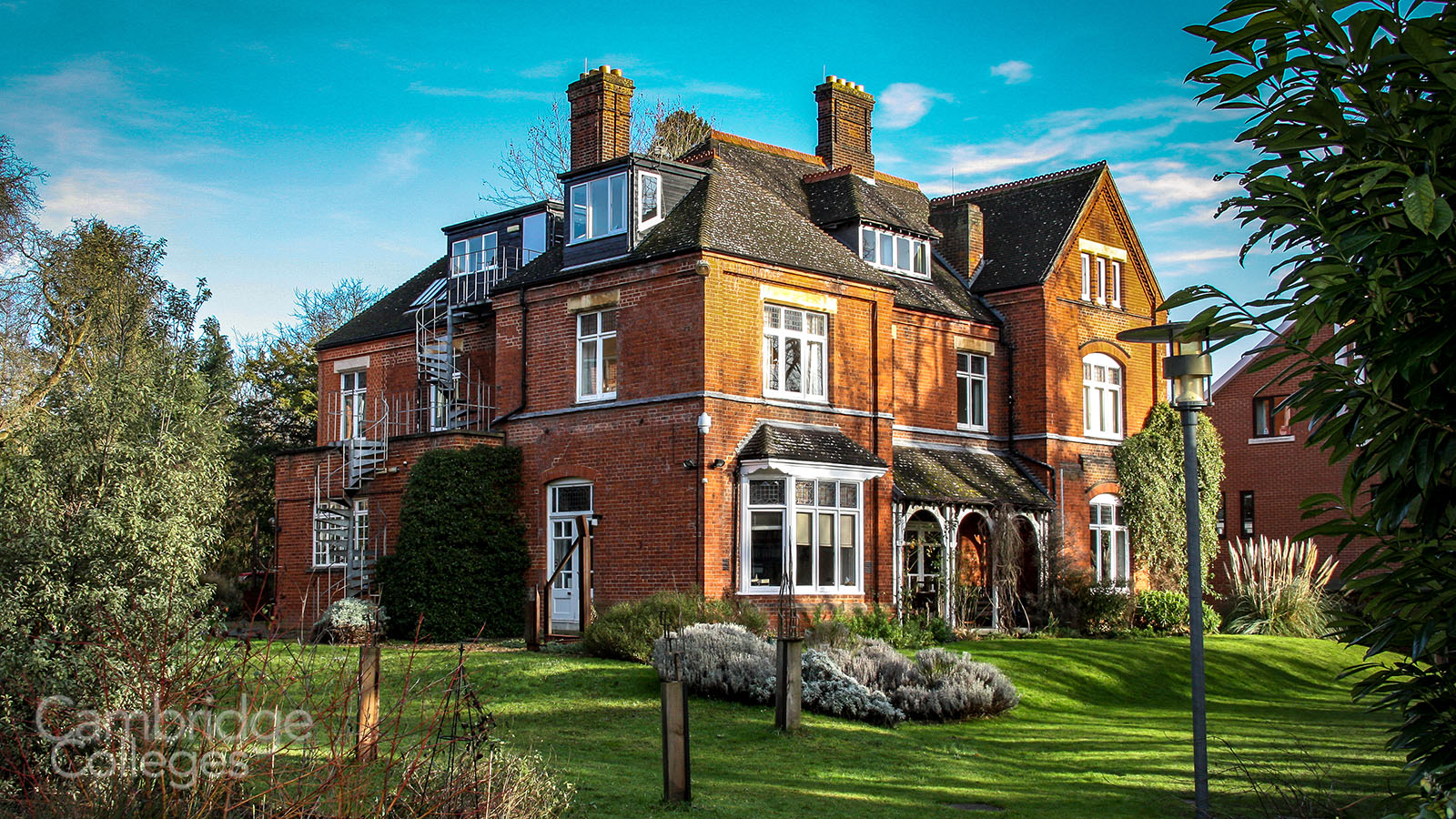 One of the large former Victorian houses that now provide on site accommodation for Lucy Cavendish students