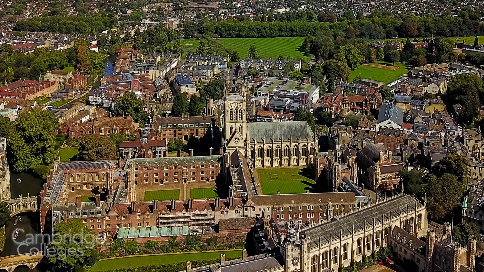 St John's college aerial view