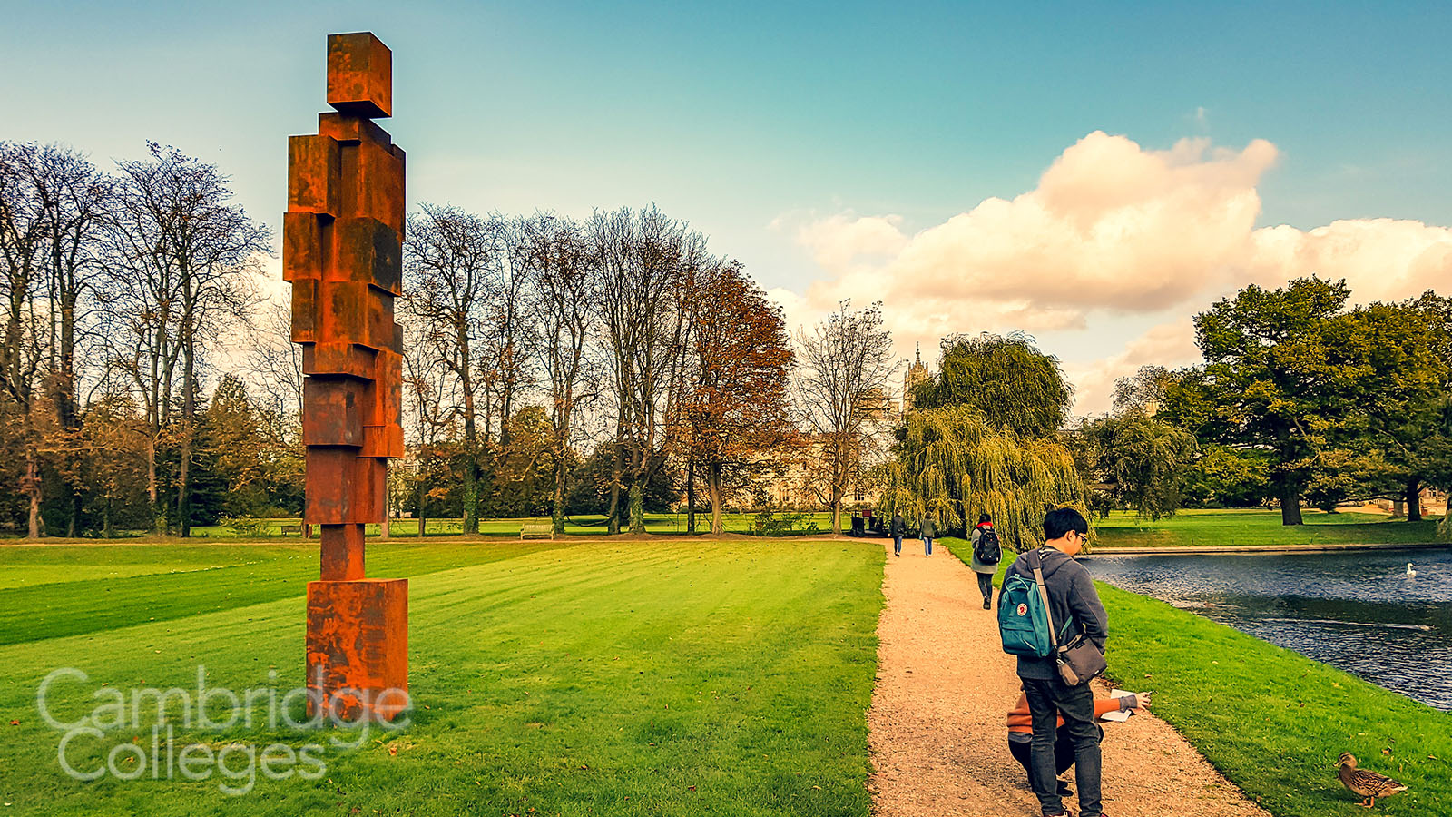 Antony Gormley's Free Object on display at Trinity College