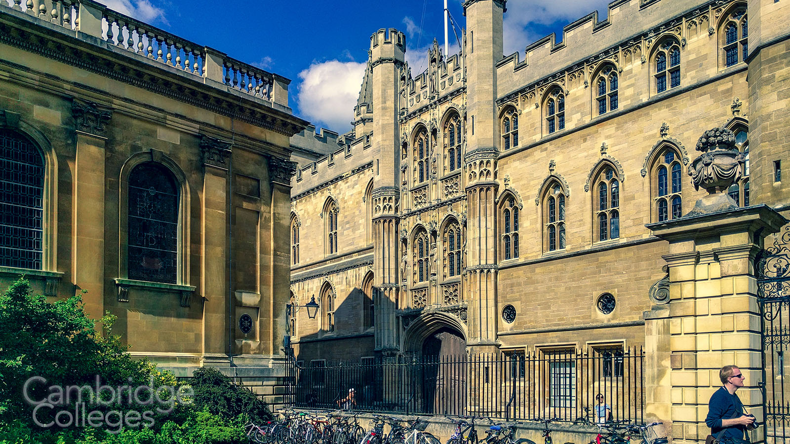 The gatehouse of King's college old court, now part of the University's old schools site