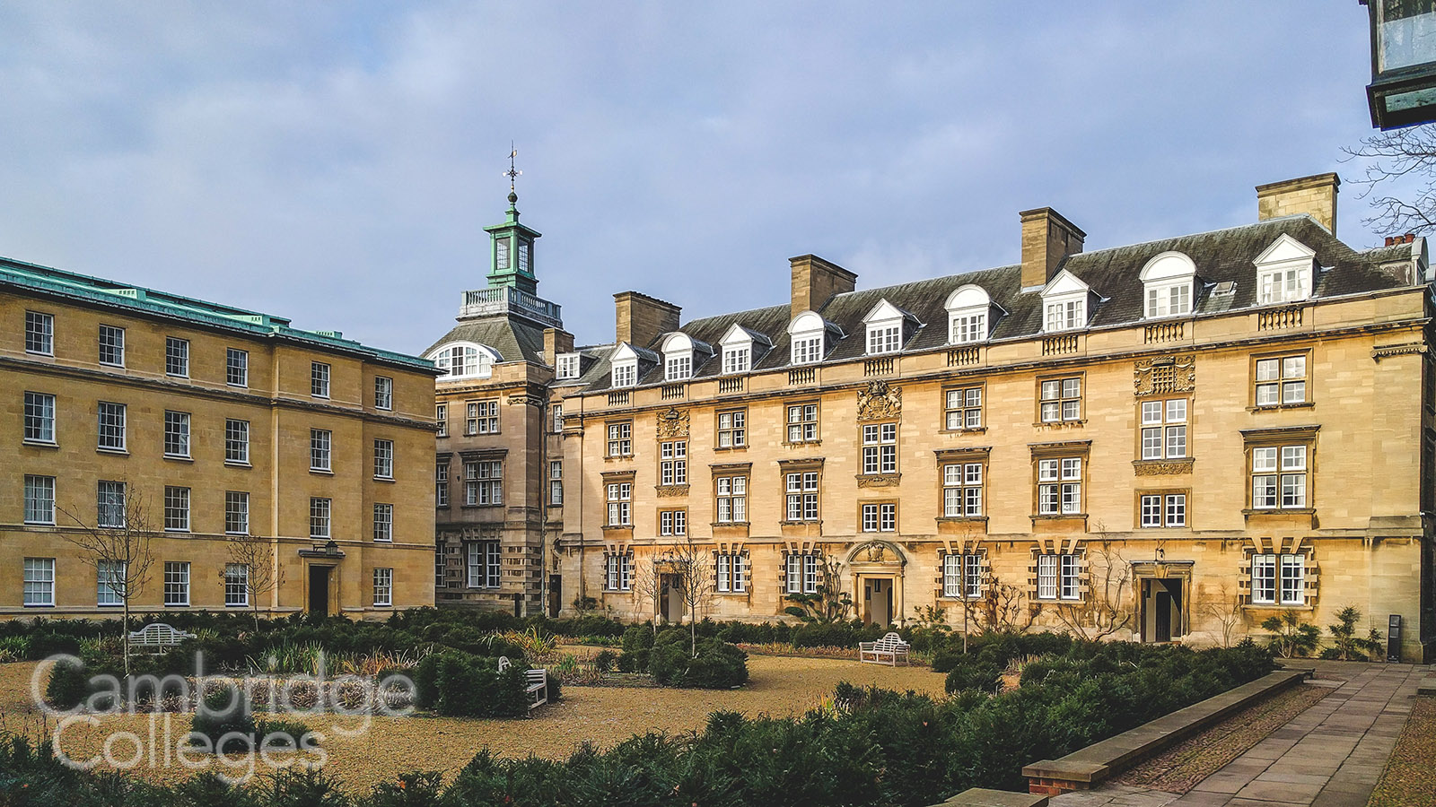 The Stevenson and Memorial buildings, part of 3rd court, Christ's college