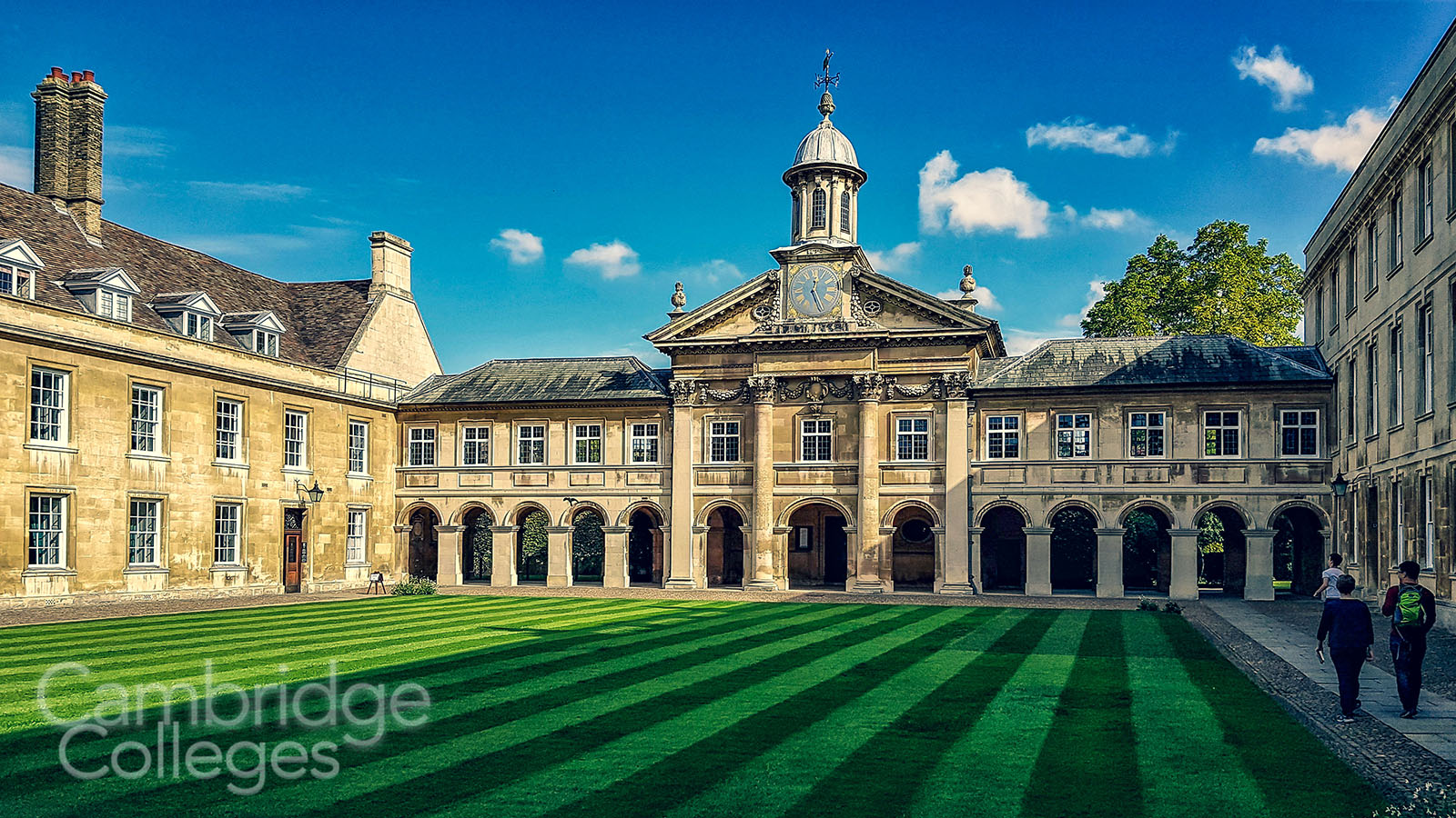 Christopher Wren's chapel at Emmanuel college, as seen from Front court