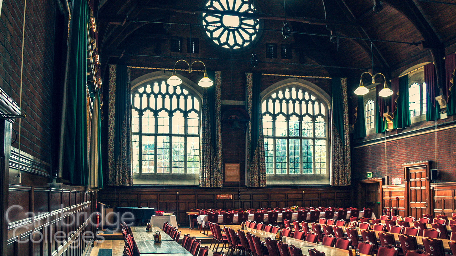 Inside Homerton's Victorian built Gothic Hall