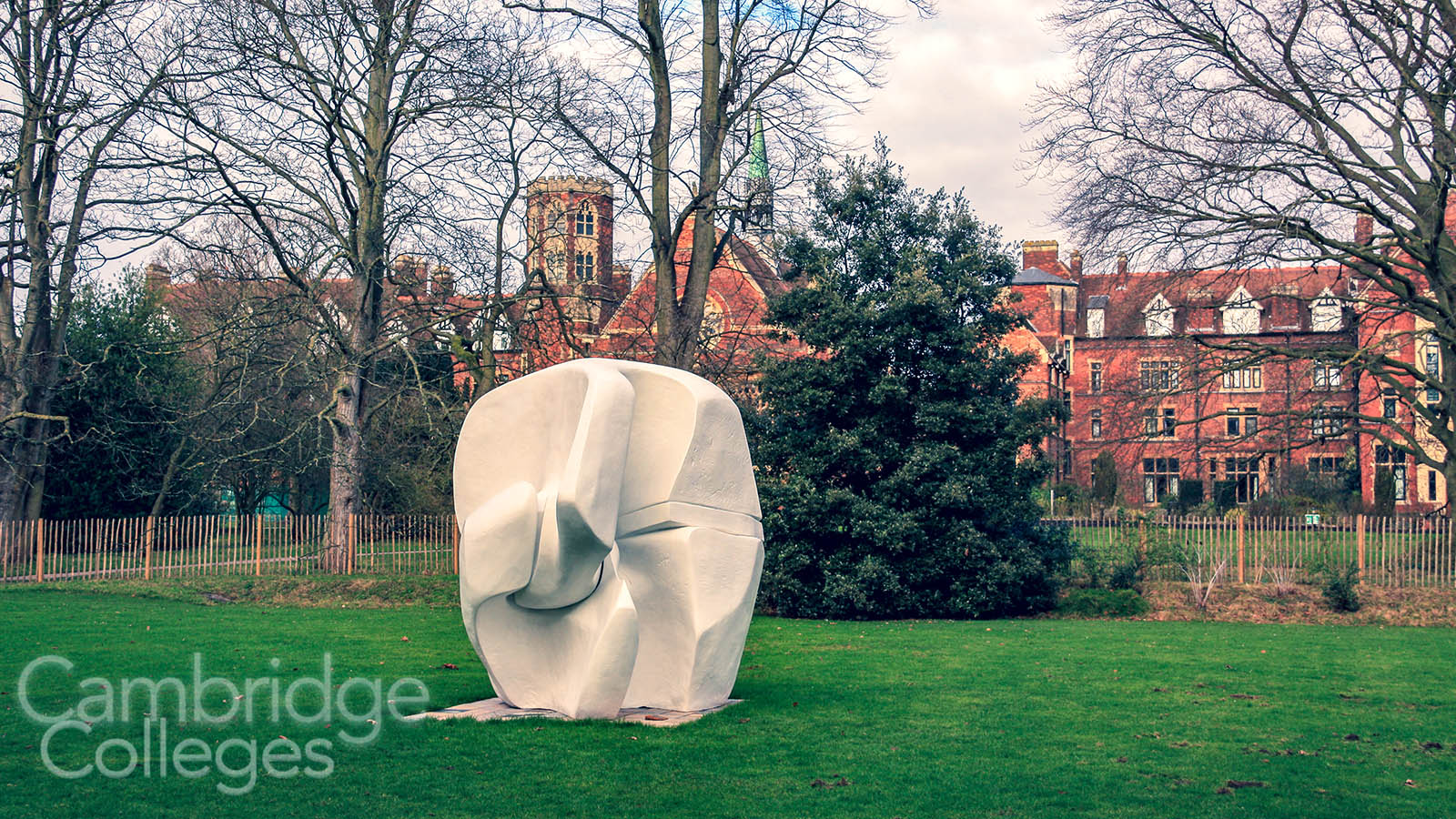 A sculpture in the grounds of Homerton college