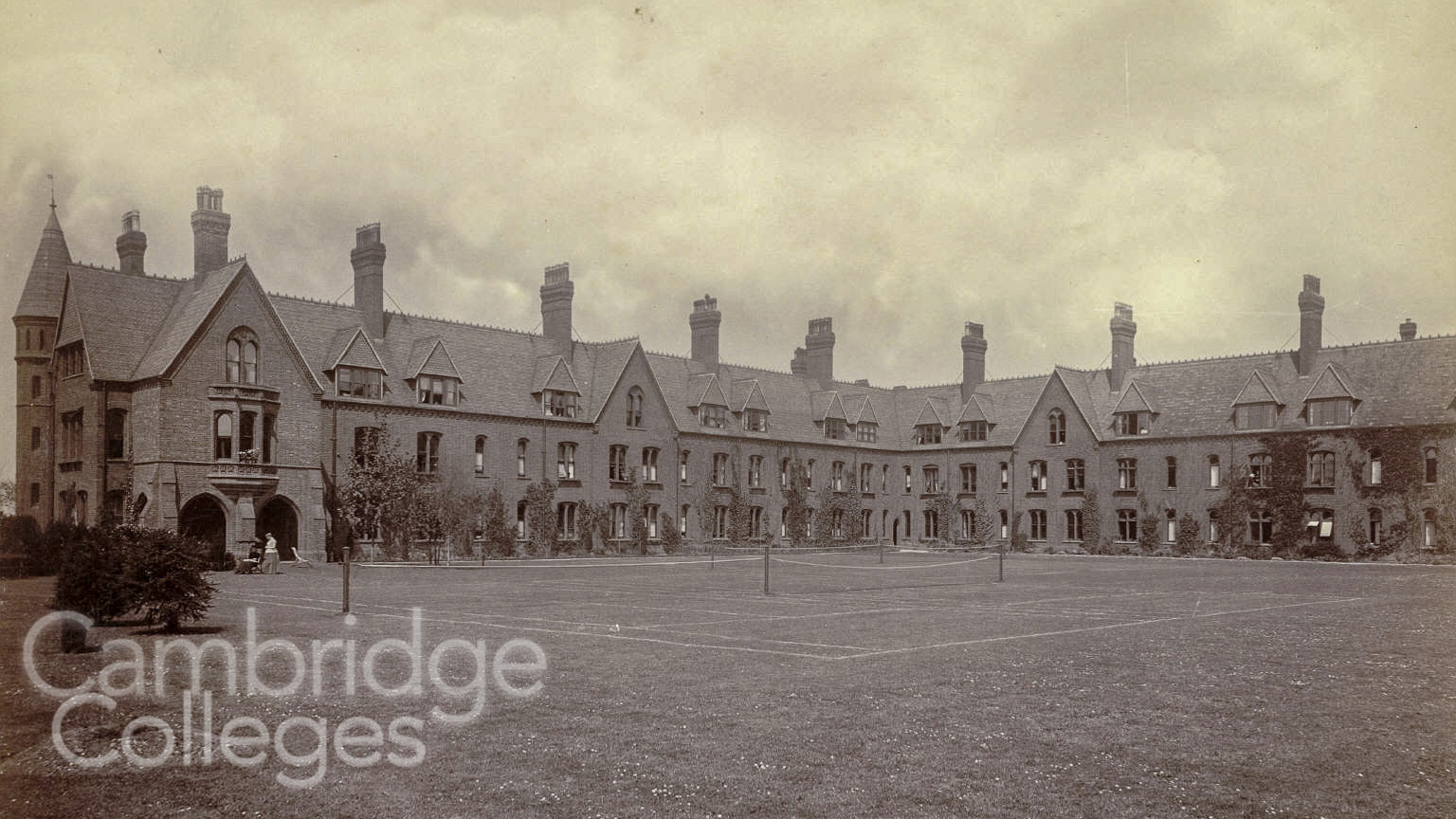 Girton College monochrome