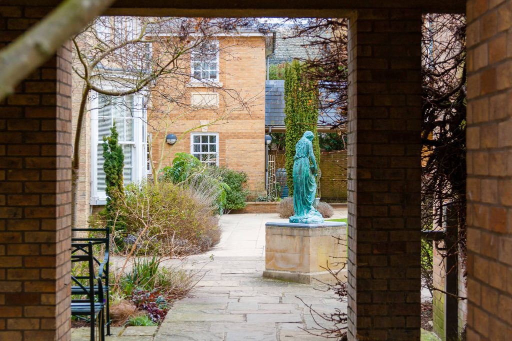 Statue in the grounds of Wolfson