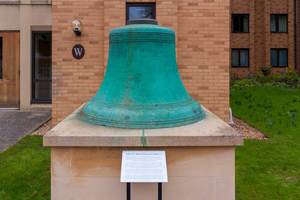 The 11th Bell of Great St Mary's, now at Wolfson College