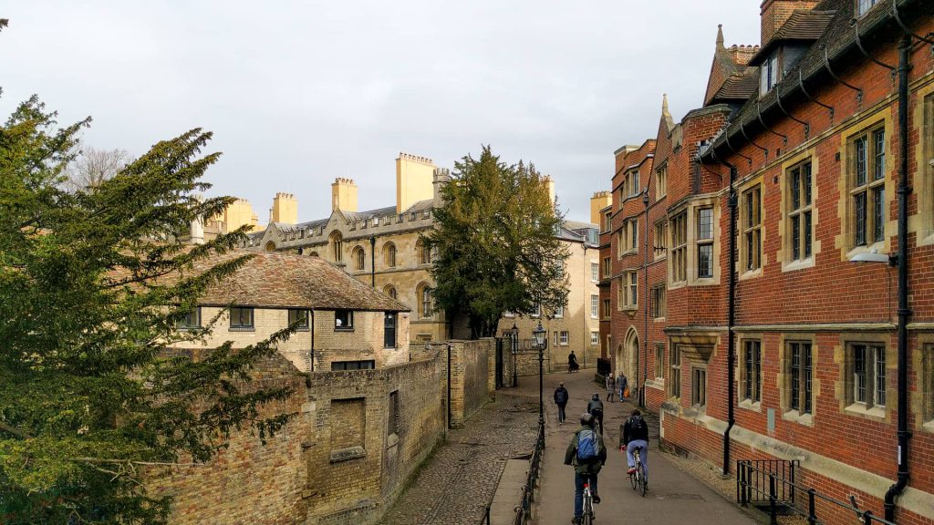 Garett Hostel lane in Cambridge