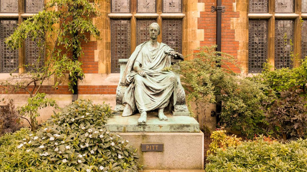 Statue of Pitt the Younger at Pembroke College